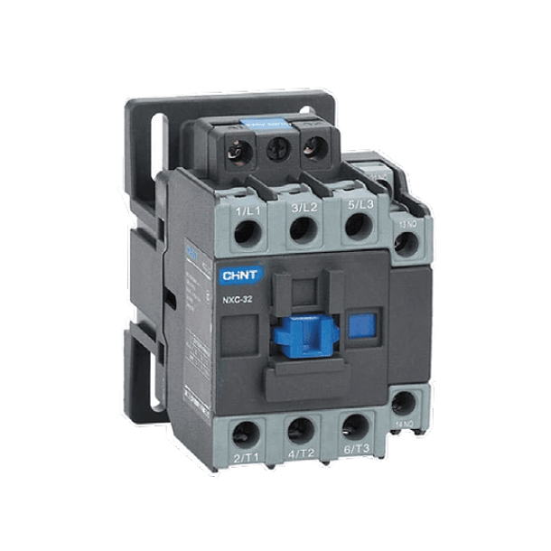 CONTACTOR INDUSTRIAL BLACK 3P 12A 220V 1NA +1NC CHINT 