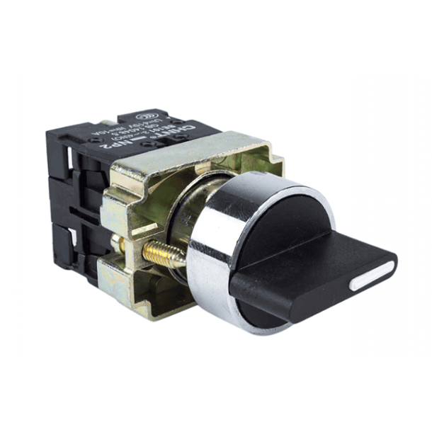 SELECTOR METALICO 2 POSICIONES FIJAS NA 22mm CHINT 