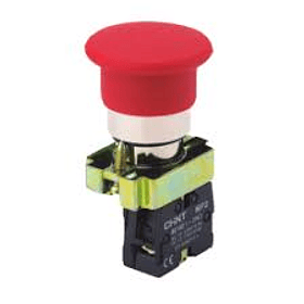 PULSADOR DE EMERGENCIA ROJO 22mm 2NC CHINT