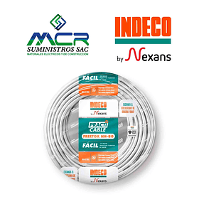 CABLE CONDUCTOR ELECTRICO 750V LIBRE HALOGENO 2.5mm2 BLANCO ROLLO DE 100m NH-80 INDECO