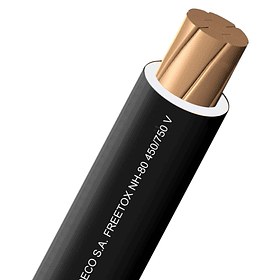 CABLE CONDUCTOR ELECTRICO 750V LIBRE HALOGENO 10mm2 NEGRO X METRO NH-80 INDECO
