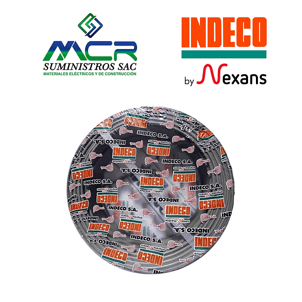 CABLE CONDUCTOR 18AWG GRIS AUTOMOTRIZ 300V GPT-3 ROLLO 100m INDECO 