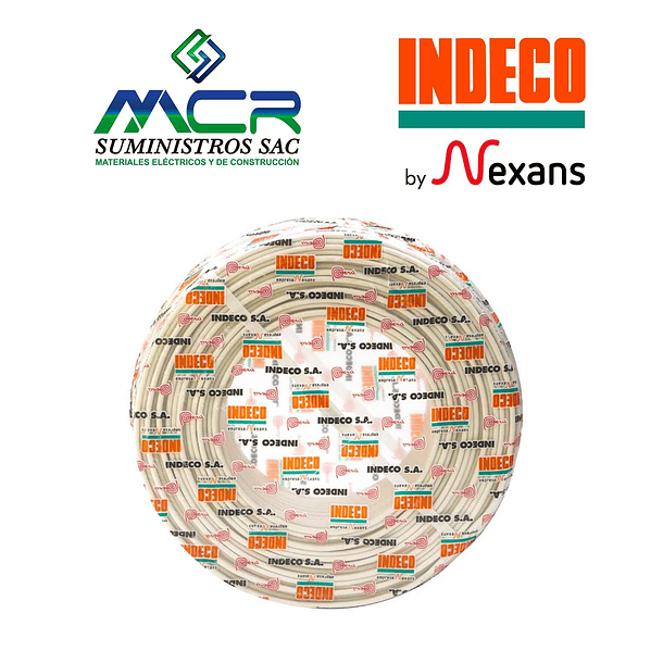 CABLE CONDUCTOR 14AWG BLANCO AUTOMOTRIZ 300V GPT-3 ROLLO 100m INDECO 