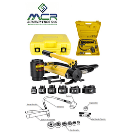 SACABOCADO HIDRAULICO CON BOMBA DE 16 ,20 ,26.20,32.6,39 Y 51 mm!