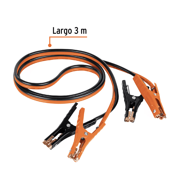 CABLE PASA CORRIENTE 8 AWG 8mm2 225A 3m TRUPER 3