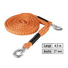 SOGA CON GANCHO PARA REMOLQUE 3.000kg 4.5m x 27mm TRUPER 3