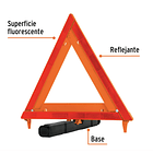 TRIANGULOS DE SEGURIDAD REFLEJANTE ROJO 44cm TRUPER 2