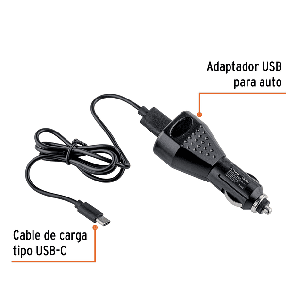 LINTERNA PLASTICA LED 2000 LUMENES IP67 USB-C TRUPER 7