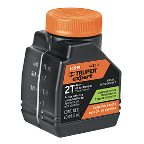 ACEITE SINTÉTICO PARA MOTOR 2 TIEMPOS 60ml 2 oz TRUPER