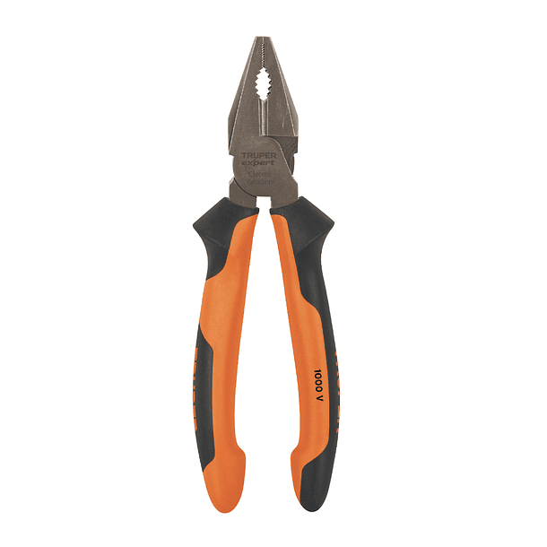 ALICATE UNIVERSAL AISLADO 1000V PUNTA PLANA 8” 15cm TRUPER 1