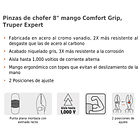 ALICATE MECANICO AISLADO 1000V 8” 20cm TRUPER 3