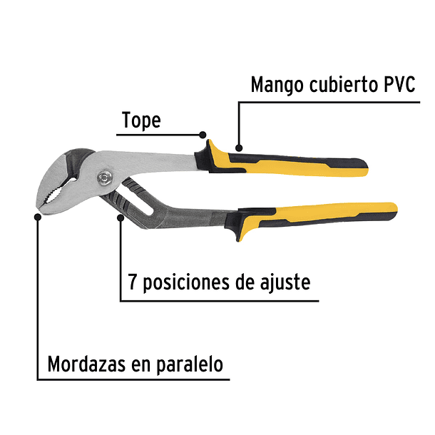 ALICATE PICO LORO COFORT GRIP 12” 30cm PRETUL 2