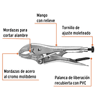 ALICATE DE PRESION CURVO 7” 18cm APERTURA 40mm TRUPER 2