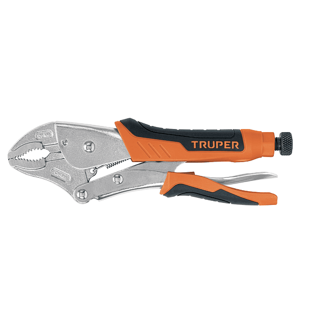 ALICATE DE PRESION CURVO MANGO DE VINIL 10” 25cm TRUPER 1