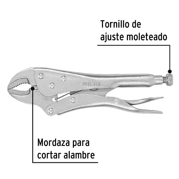 ALICATE DE PRESION CURVO 10