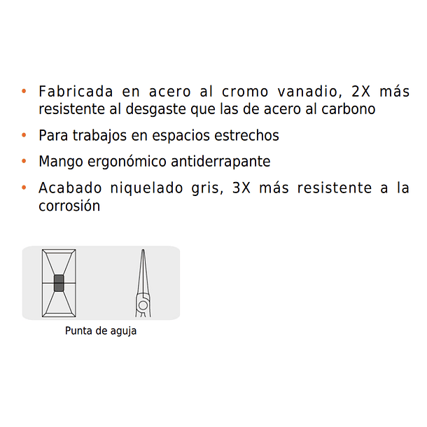 ALICATE MINIATURA PUNTA DE AGUJA 6” 15cm TRUPER 4