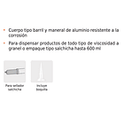 APLICADOR DE SILICONA TIPO SALCHICHA 600 ML TRUPER 4