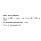 ARCO DE SIERRA SOLERA MANGO ABS HOJA 12” 300mm PRETUL 4