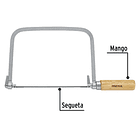 ARCO DE SIERRA CALADOR  5 1/2” 140mmm PRETUL 2