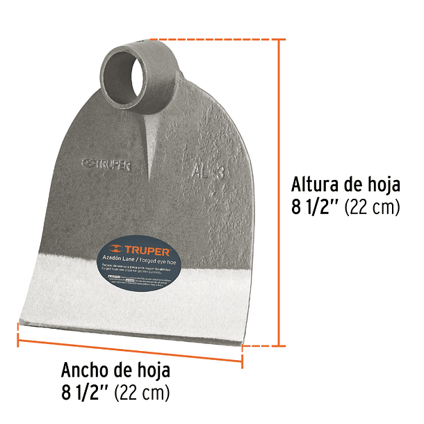 AZADON LANE SIN MANGO NUMERO 3 PESO 2.1 lb 1KG TRUPER 2