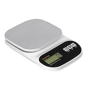 BALANZA DIGITAL PARA COCINA 5KG PLATO INOX LCD TRUPER