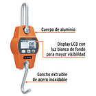 BALANZA ELECTRONICA COLGANTE CAPACIDAD 300kg LCD TRUPER 2