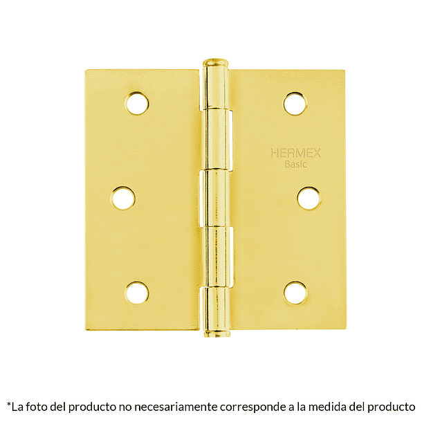 BISAGRA CAPUCHINA ACERO LATONADO 2 1/2