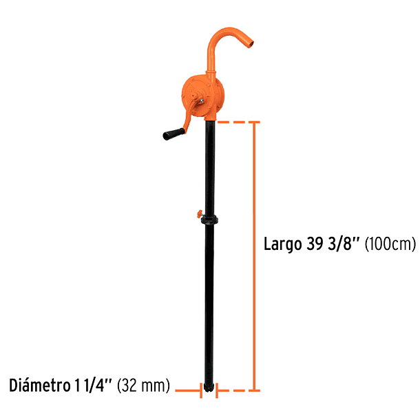 EXTRACTOR DE ACEITE 0.3 L/BOMBEO 100cm 1 1/4