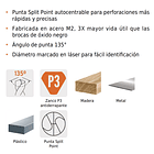 BROCA ALTA VELOCIDAD ZANCO 3/8