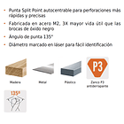 BROCA MILIMETRICA  ZANCO P3 DIAM 9.5mm LARG 13cm TRUPER 2