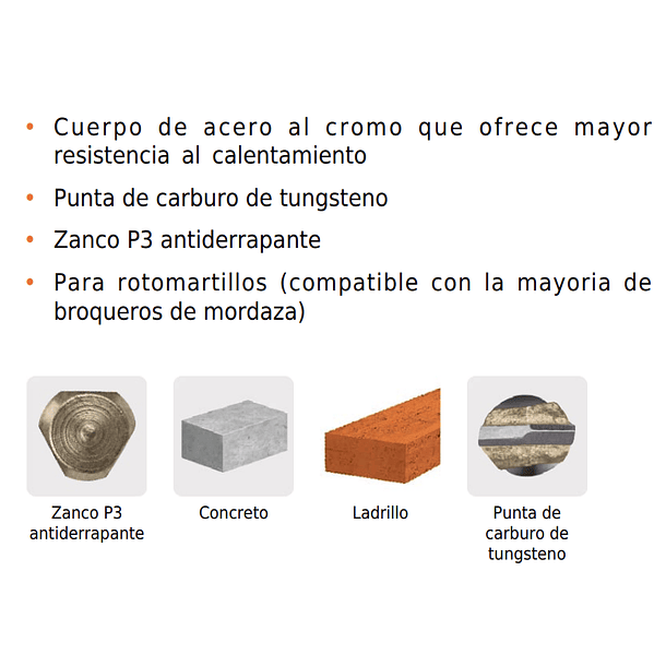 BROCA CONCRETO DIAMETRO 1