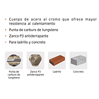 BROCA CONCRETO DIAMETRO 5mm ZANCO 4.5mm LARGO 150mm TRUPER 3