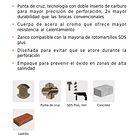 BROCA PARA CONCRETO SDS PLUS DIAMETRO 6mm LARGO 210mm TRUPER 3