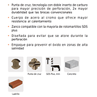 BROCA PARA CONCRETO SDS PLU DIAMETRO 14mm LARGO 460mm TRUPER 3