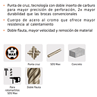 BROCA PARA CONCRETO SDS MAX DIAMETRO 3/4