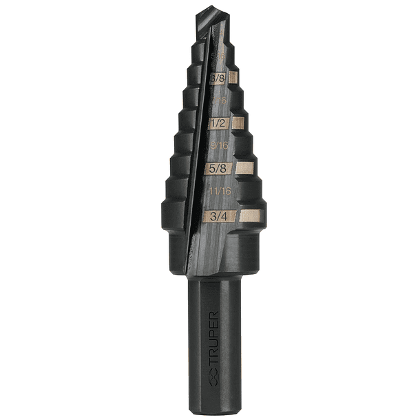 BROCA ESCALONADA 9 ESCALONES ZANCO 3/8