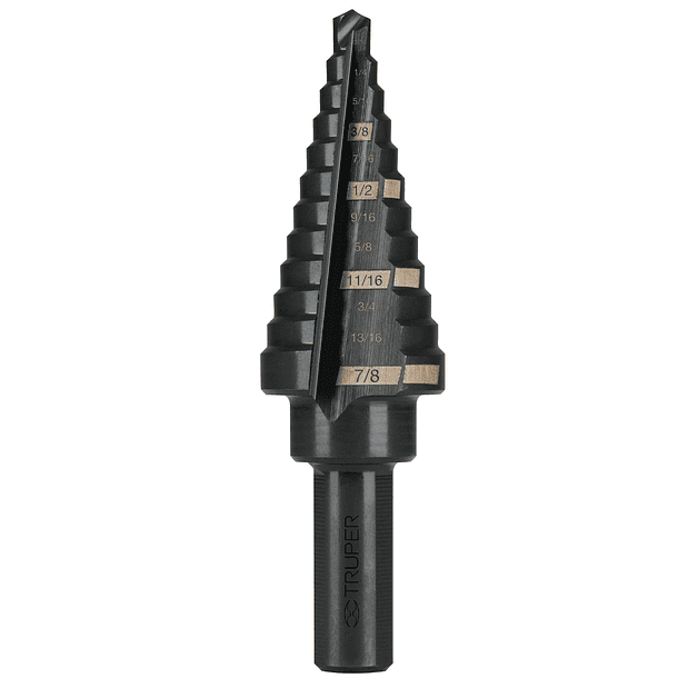 BROCA ESCALONADA 12 ESCALONES ZANCO 3/8