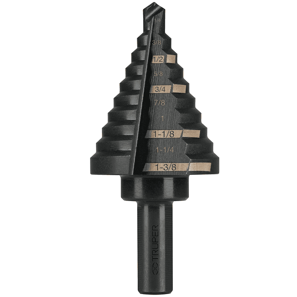 BROCA ESCALONADA 10 ESCALONES  ZANCO 3/8