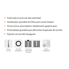 BROCA AVELLANADORA PARA MADERA DIAMETRO 9/64” 3.5mm TRUPER 2