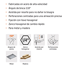 JUEGO DE BROCAS CENTRADORAS PARA BISAGRA 3 PIEZA TRUPER 2