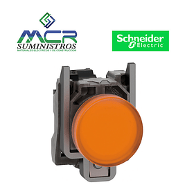 PILOTO SEÑALIZACION METAL LED AMARILLO 24 VAC VDC Schneider