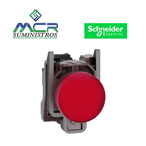 PILOTO SEÑALIZACION METAL LED 120 VAC ROJO Schneider 