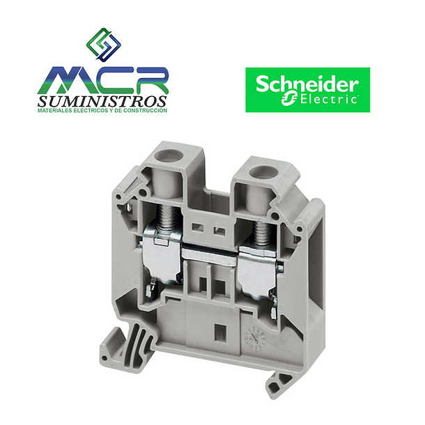 BORNERA UNIVERSAL GRIS TORNILLO 16mm2 1000V 101A Schneider 