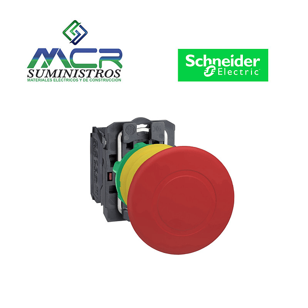 PULSADOR PARADA EMERGENCIA PLASTICO PULSAR NA+NA Schneider 