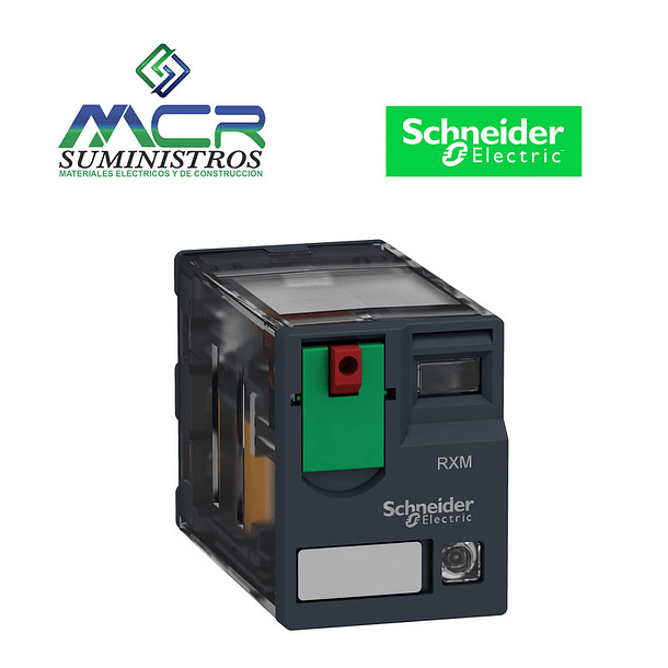 RELAY MINIATURA RXM 230VAC 2CA 12A 8 PINES LED Schneider 