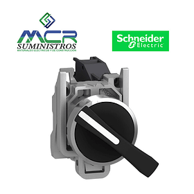 SELECTOR METAL NEGRO MANIJA LARGA 2 POSICIONES 1NA Schneider