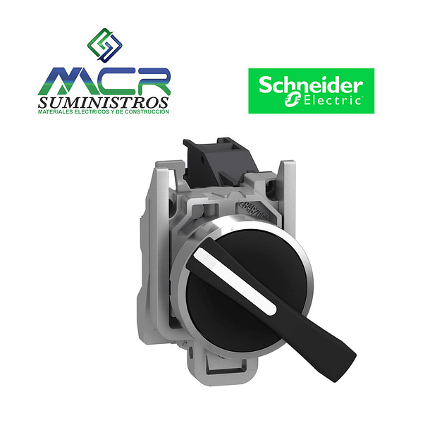 SELECTOR METAL NEGRO MANIJA LARGA 3 POSICIONES 2NA Schneider 