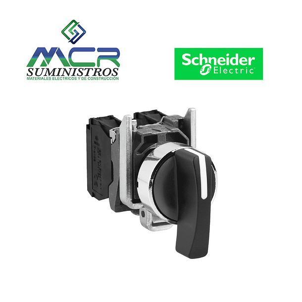 SELECTOR METAL MANIJA LARGA 3 POSICIONES RETORNO Schneider 