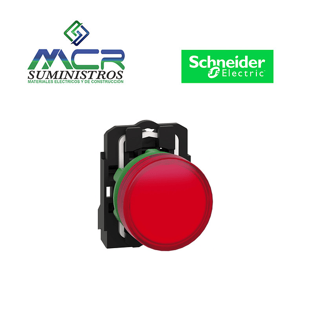 PILOTO LED SEÑALIZACION PLASTICO 240 VAC ROJO Schneider 