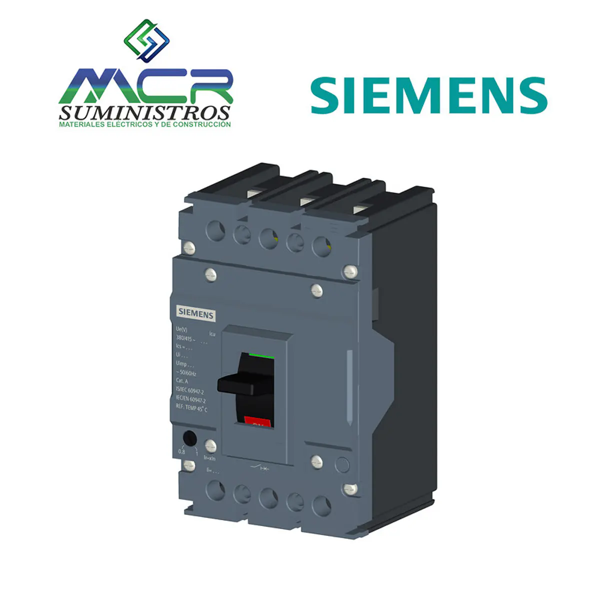 INTERRUPTOR REGULABLE TRIFASICO 50 AMPERIOS 36KA SIEMENS | MCR ...